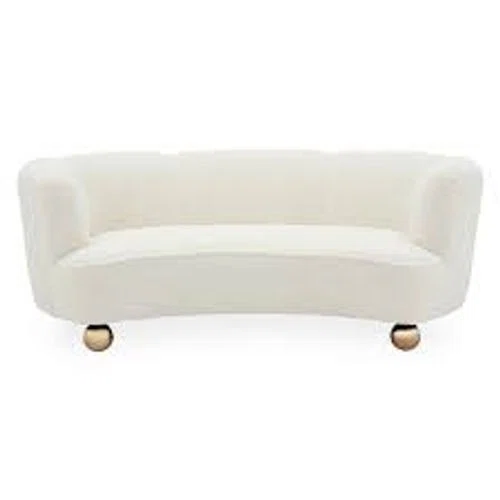 Jonathan Adler Parker Curved Boucle Sofa