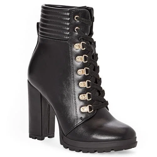 JustFab Shandee Lace-Up Bootie