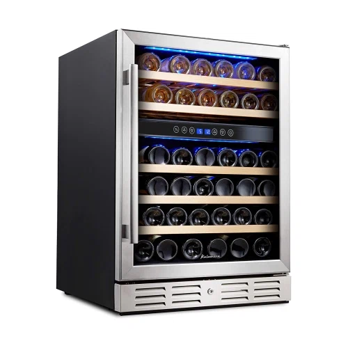 Kalamera 24 Inch Under Counter Built In Wine Refrigerator 46 Btl.