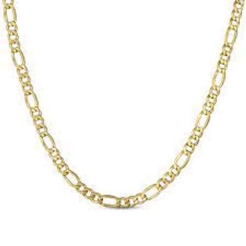 Kay Jewelers Hollow Figaro Chain Necklace 14K Yellow Gold 18