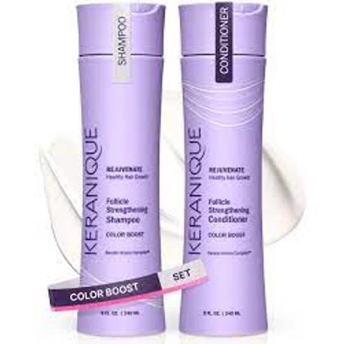 Keranique Color Boost Follicle Strengthening Shampoo & Conditioner Set