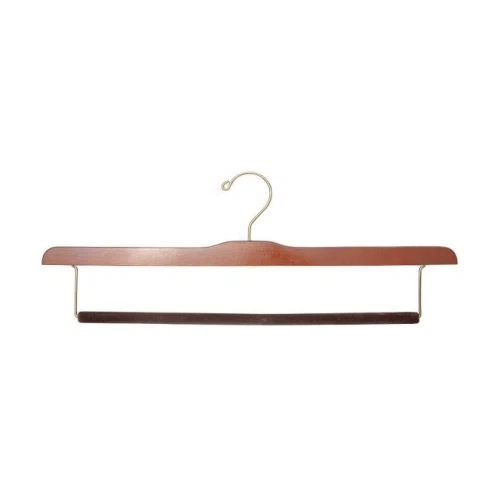 Kirby Allison Luxury Wooden Felted Trouser Bar Hanger