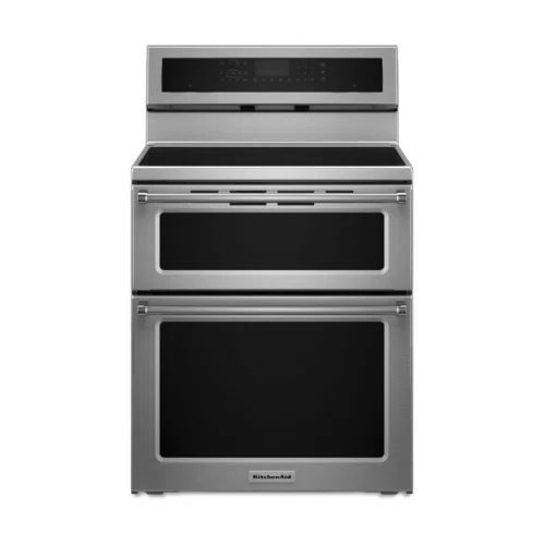 KitchenAid 30-Inch 4-Element Induction Double Oven Convection Range