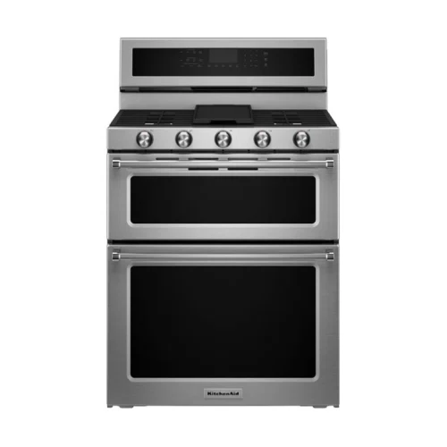 KitchenAid 30-Inch 5 Burner Dual Fuel Double Oven Convection Range