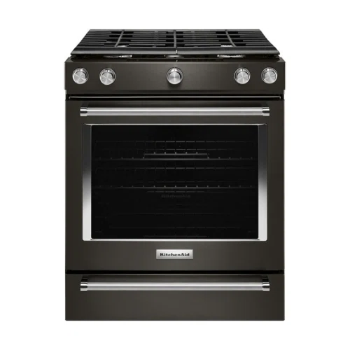 KitchenAid 30-Inch 5-Burner Gas Slide-In Convection Range