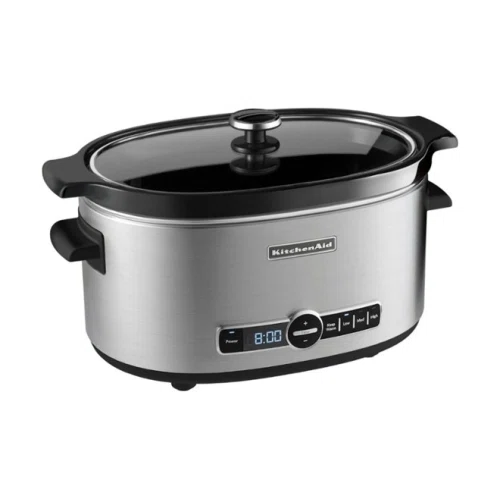 KitchenAid 6-Quart Slow Cooker with Solid Glass Lid
