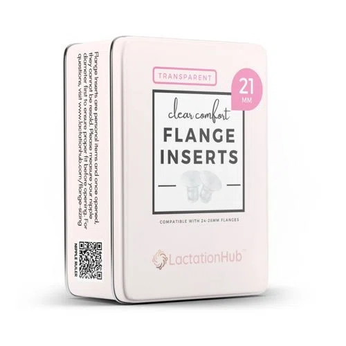 Lactation Hub Clear Comfort Silicone Flange Inserts 