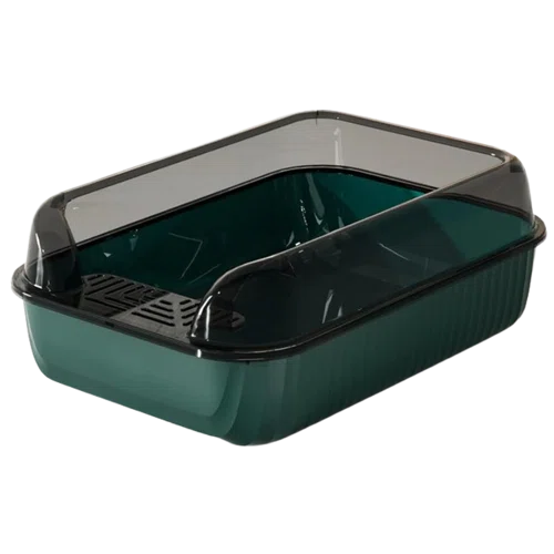 Laika Semi Enclosed Detachable Cat Litter Box With Litter Shovel