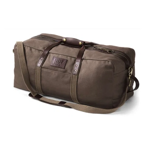 Lands' End Waxed Canvas Travel Duffle Bag