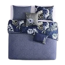Latest Bedding Bebejan Delphine Blue 5 Piece Reversible Comforter Set