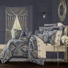 Latest Bedding Middlebury Indigo 4-Piece Comforter Set By J Queen