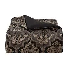 Latest Bedding Windham Black 4-Piece Comforter Set By J Queen