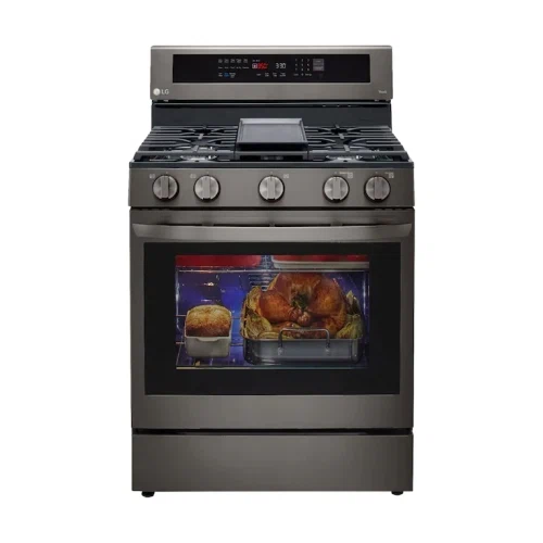 LG 5.8 Cu. Ft. Freestanding Single Gas Convection Range with Wide InstaView Window and AirFry