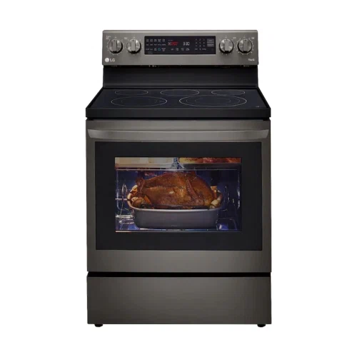 LG 6.3 Cu. Ft. Freestanding Single Electric Convection Range with Air Fry and InstaView WideView Window
