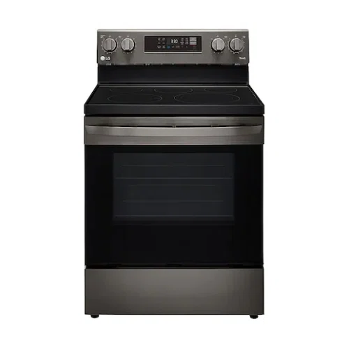 LG 6.3 Cu. Ft. Freestanding Single Electric Convection Range with Air Fry and WideView Window