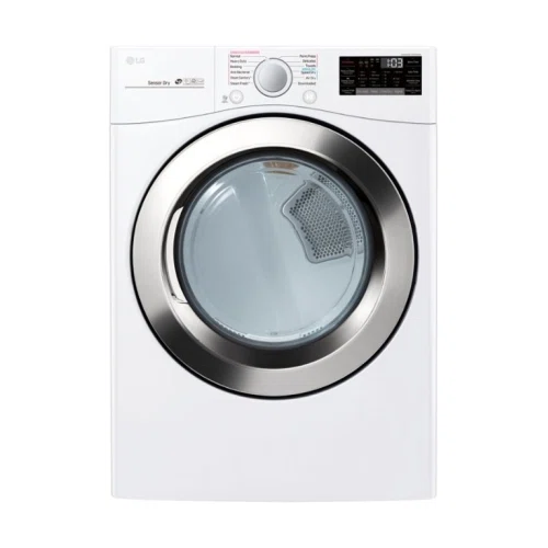 LG 7.4 Cu. Ft. 12-Cycle Smart Wi-Fi Electric SteamDryer - Sensor Dry and TurboSteam