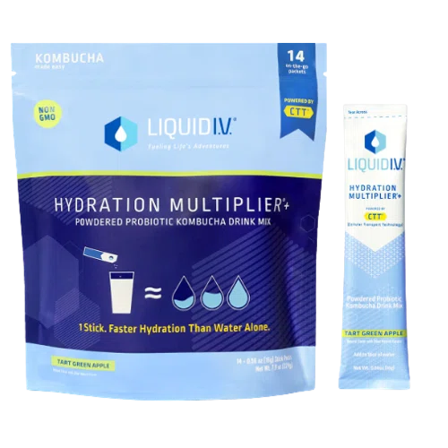 Liquid IV Hydration Multiplier+ Probiotic Kombucha