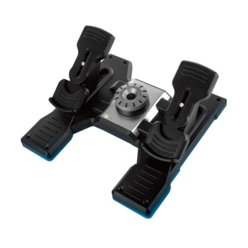 Logitech professional simulation rudder pedals with toe brake