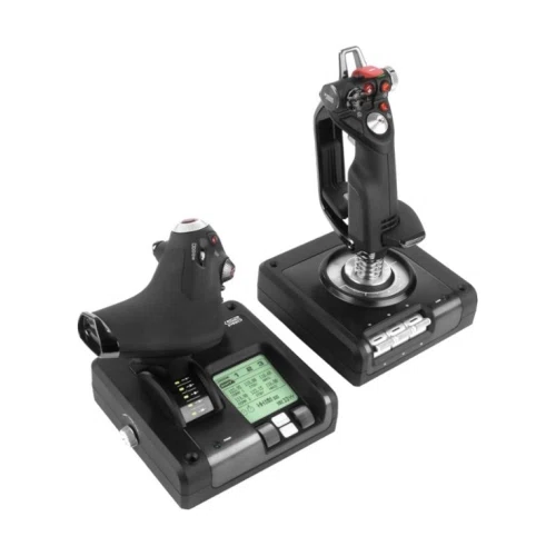 Logitech X52 professional H.O.T.A.S. part metal throttle and stick simulation controller