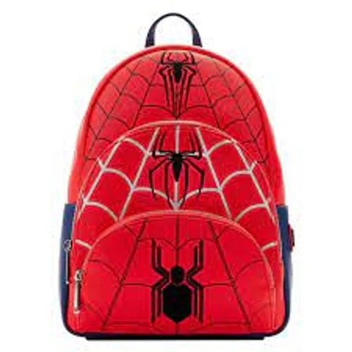 Loungefly Exclusive - Spider-Man Triple Pocket Multi Logo Mini Backpack