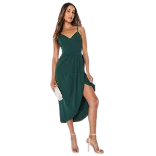 Lulus Reinette Dark Green Midi Dress