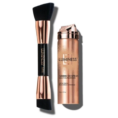 Luminess Cosmetics Airbrush Spray Silk Foundation with Buffing Brush
