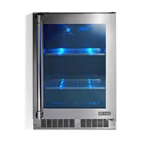 Lynx 24 Outdoor refrigerator with glass door, right hinge (LN24REFGR)