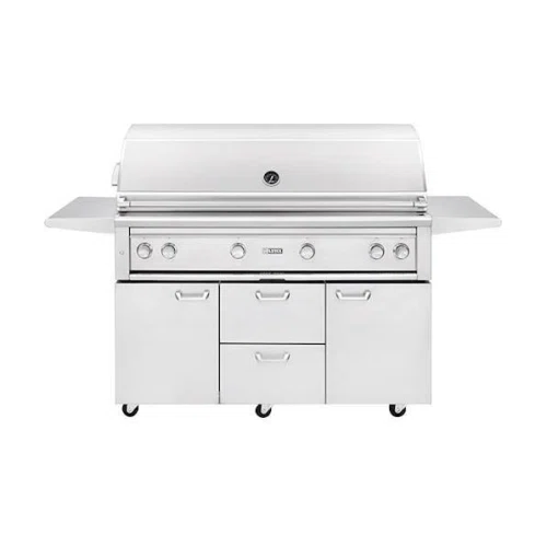 Lynx 54”Professional freestanding grill with 1 trident infraded burner and 3 ceramic burners and rotisserie (L54TRF)