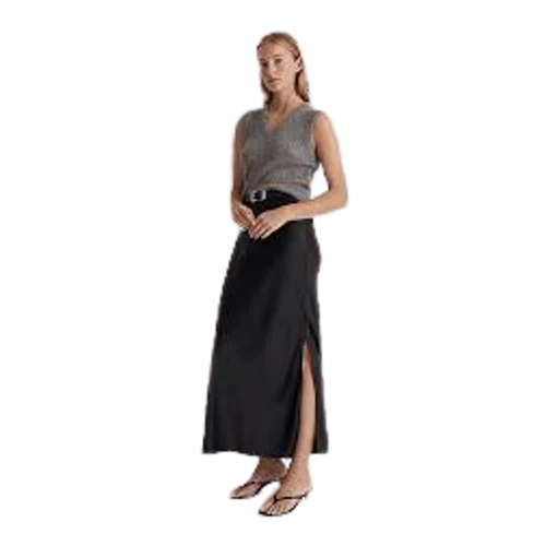 Madewell Satin Maxi Slip Skirt