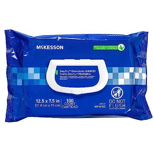 McKesson Personal Cleansing Wipe StayDry Soft Pack Scented