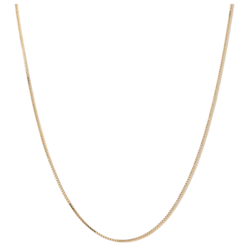 Mejuri Baby Box Chain Necklace