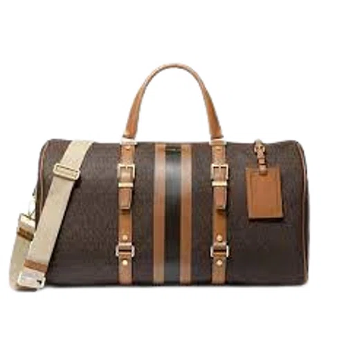 Michael Kors Bedford Travel Extra-Large Logo Stripe Weekender Bag