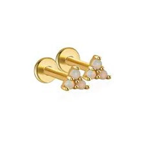 Mint & Lily Opal Trio Sleeper Earrings