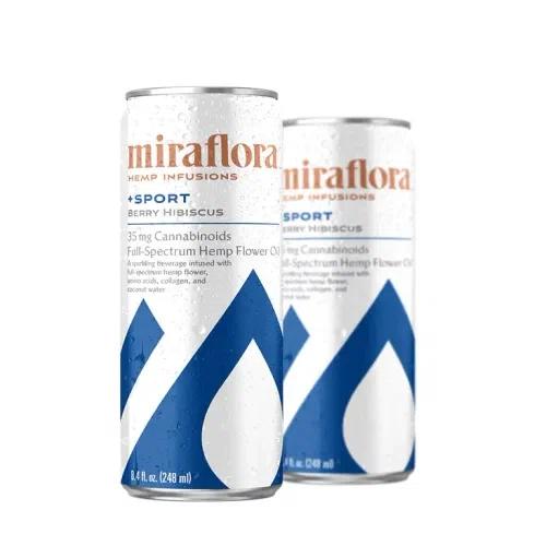 Miraflora Sparkling CBD Beverage +Sport