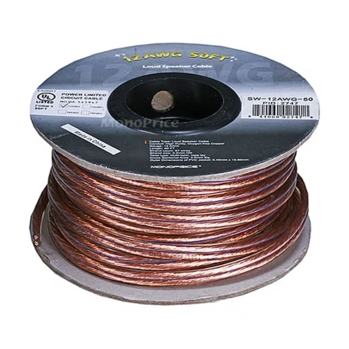 Monoprice Choice Series 12AWG Oxygen-Free Pure Bare Copper Speaker Wire