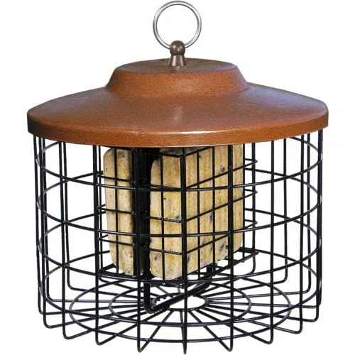 More Birds Squirrel-X Double Suet Caged Squirrel-Resistant Bird Feeder