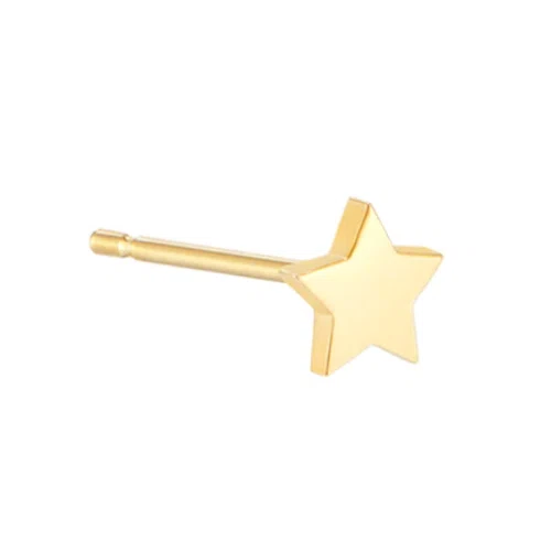 Musemond 4mm Tiny Star Stud- 14K Gold