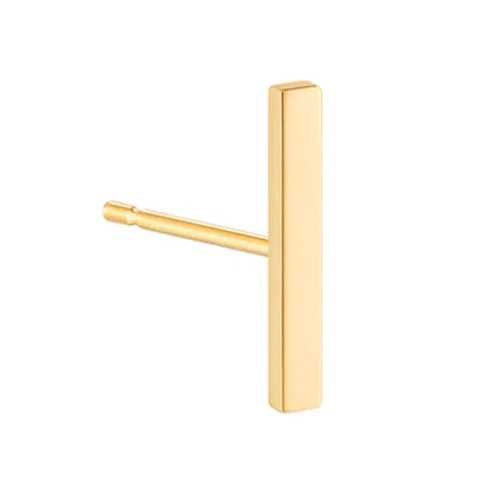 Musemond Medium Bar Stud Earring- 10K Gold