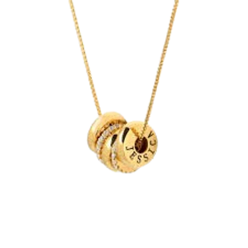 MYKA Candy Necklace with Custom Engraved Beads