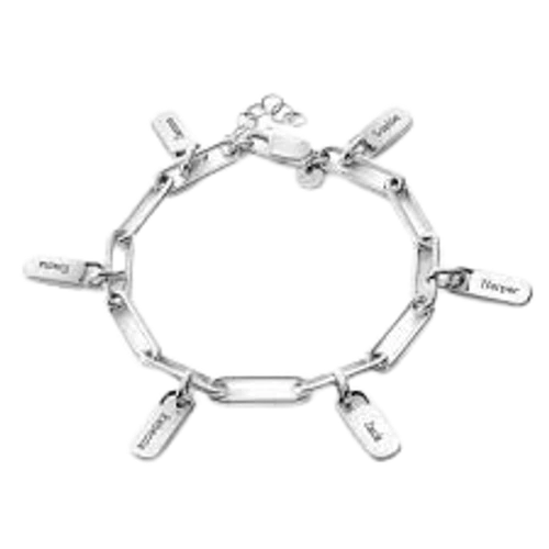 MYKA Rory Chain Link Bracelet with Custom Charms