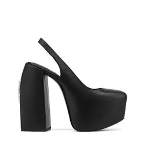 Naked Wolfe Loyal Black Leather Heels