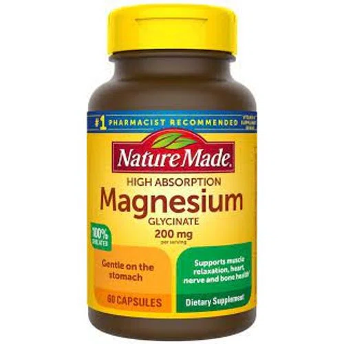 Nature Made High Absorption Magnesium Glycinate Capsules 200 mg