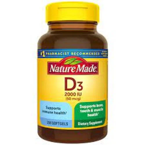 Nature Made Vitamin D3 2000 IU Softgels