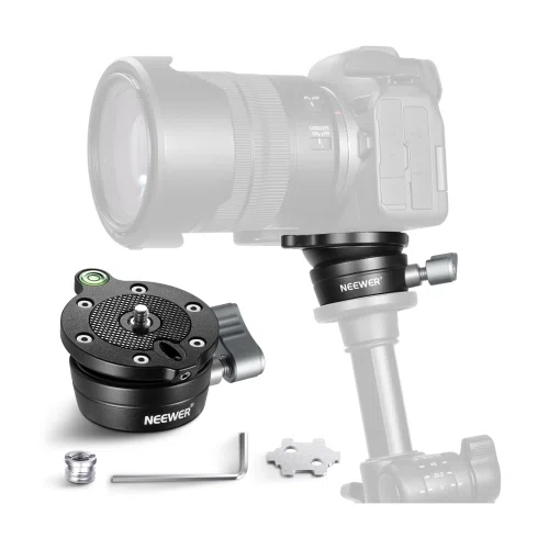 Neewer Tripod Leveling Base Camera Leveler with Bubble Level Aluminum Alloy Adjusting Plate