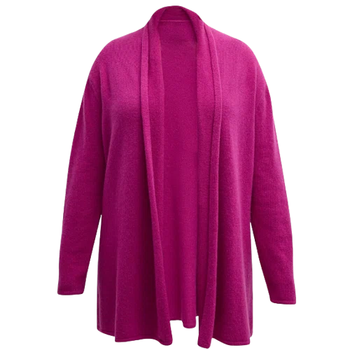 Neiman Marcus Plus Size Cashmere Open Cardigan