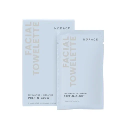 NuFACE Prep-N-Glow Exfoliating Face Wipes