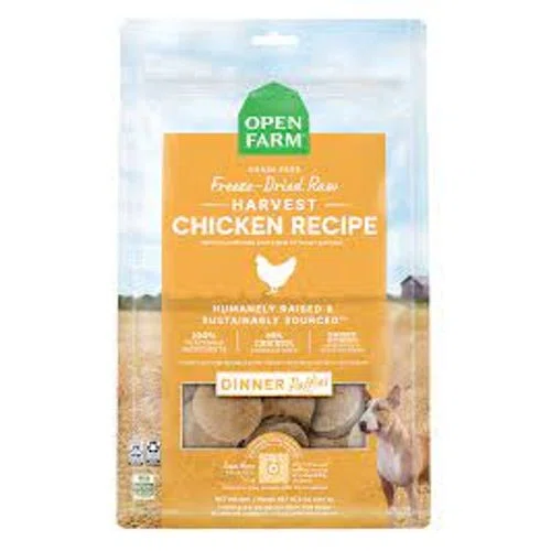 Open Farm Harvest Chicken Freeze Dried Raw Patties for Dogs