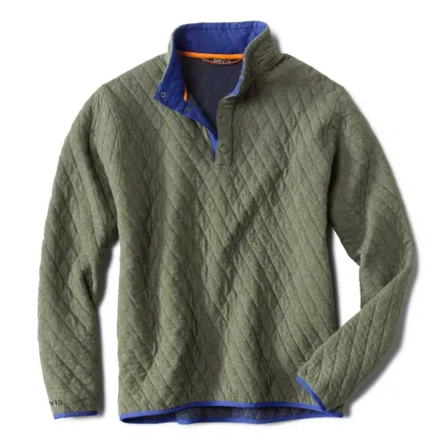 Orvis Men's Outdoor Quilted Snap Sweatshirt