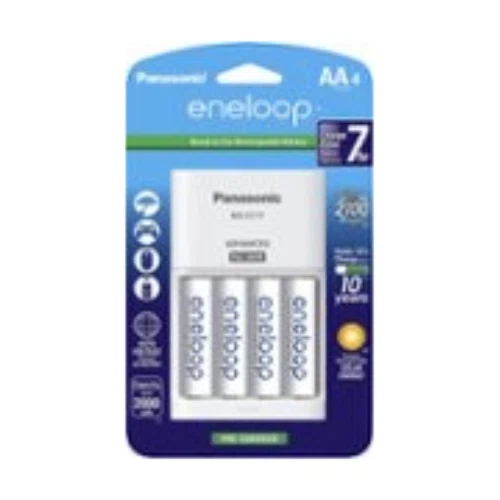 Panasonic eneloop Rechargeable Batteries AA 4-Pack