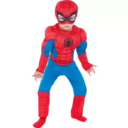 Party City Toddlers' Spider-Man Deluxe Muscle Costume